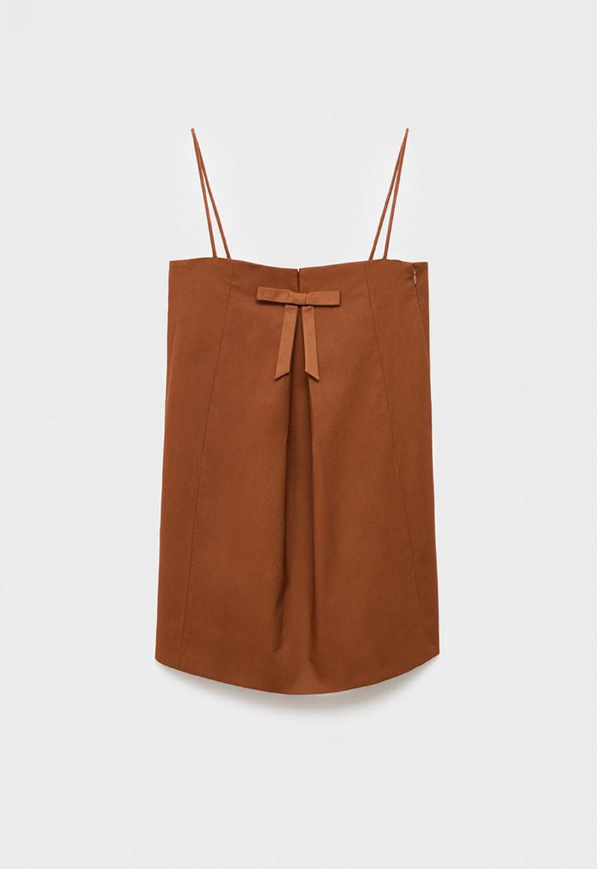 MANGO - Dress lazito -  mid-beige