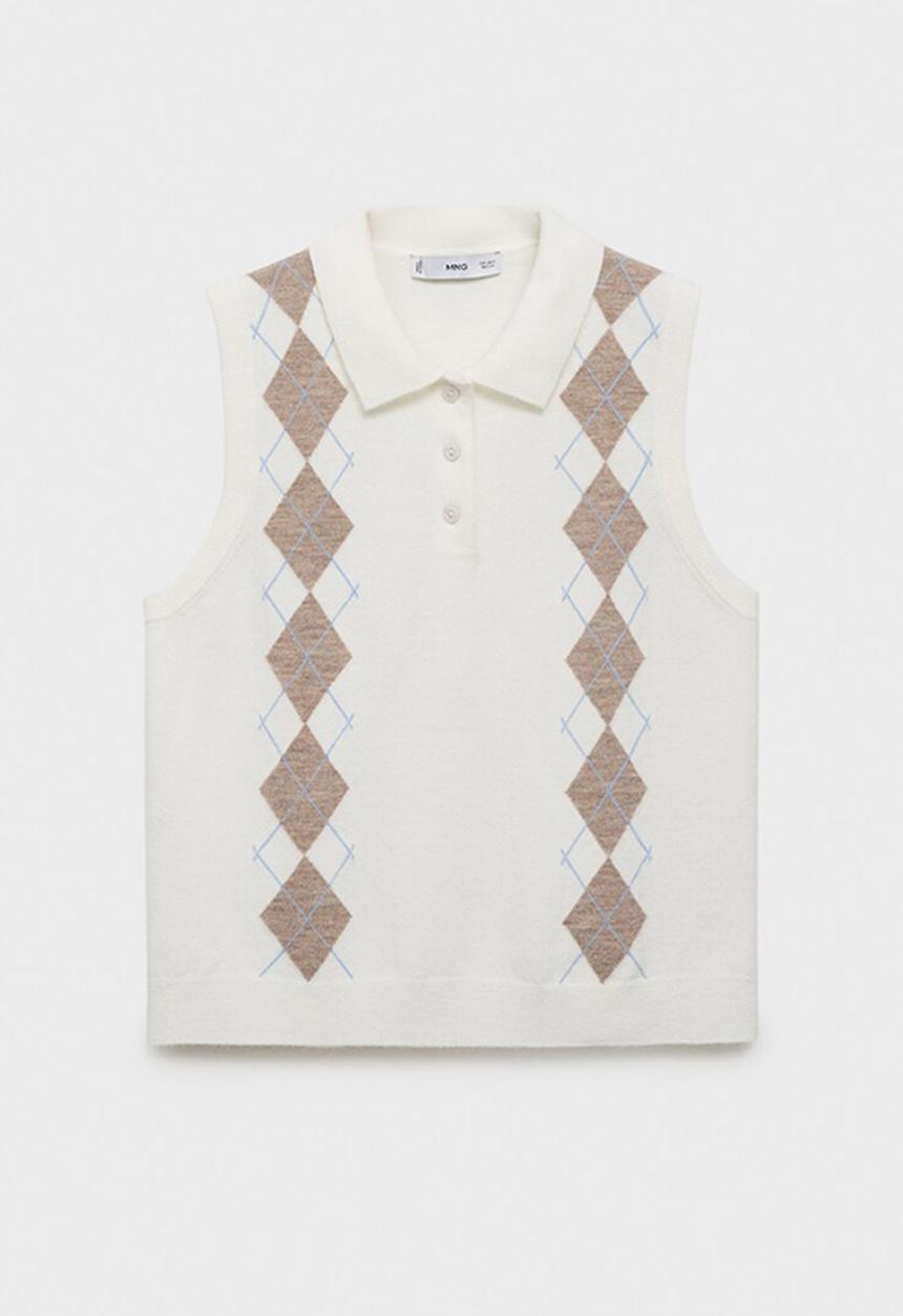 MANGO - Chaleco bimbu - light beige