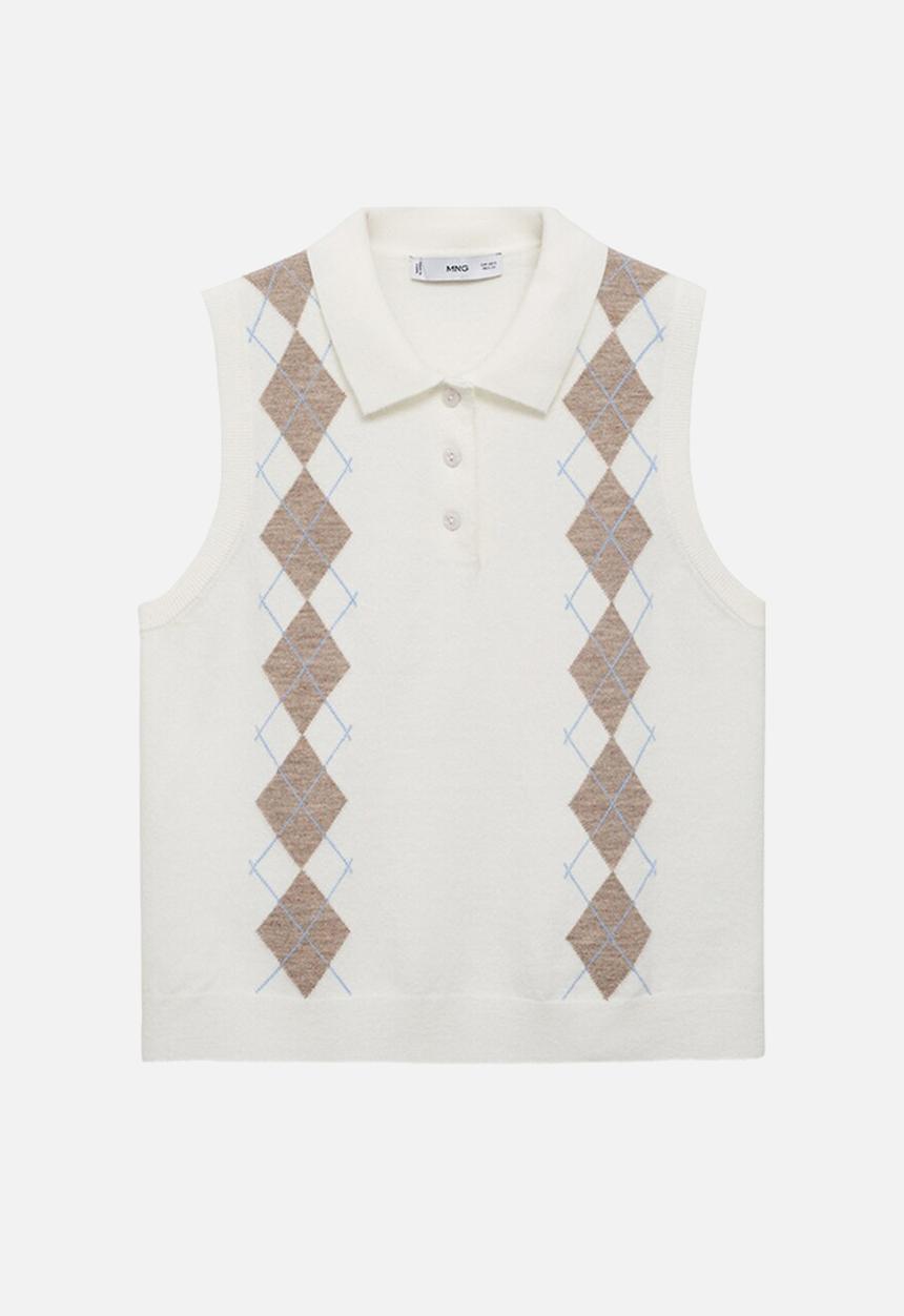 MANGO - Chaleco bimbu - light beige