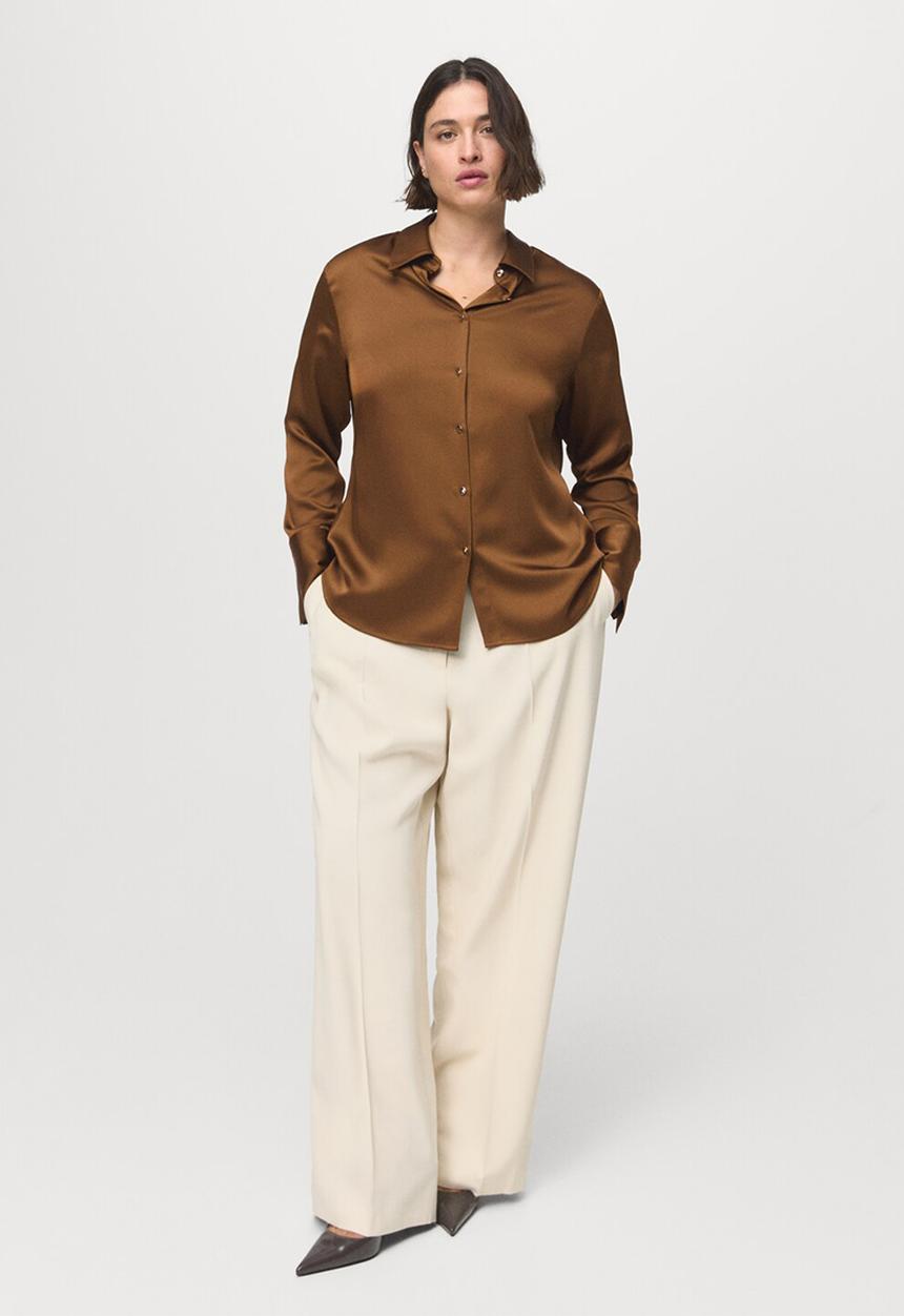 MANGO - Shirt ideale - brown