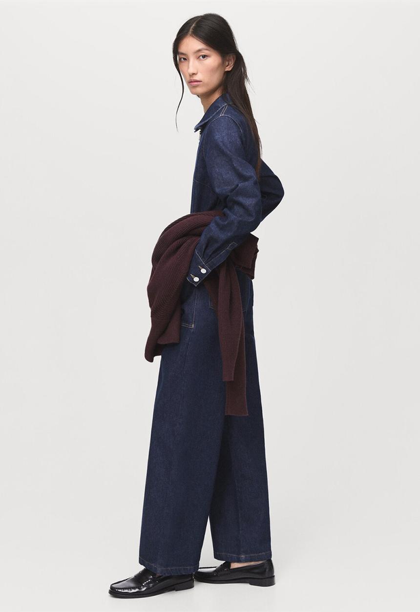 MANGO - Jumpsuit norma  - open blue