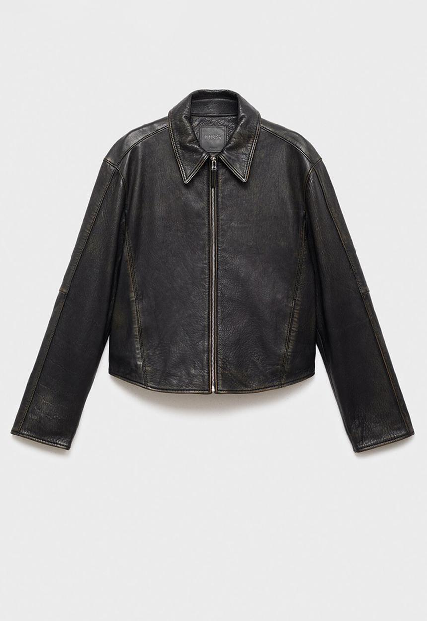 MANGO - Cazadora low - black