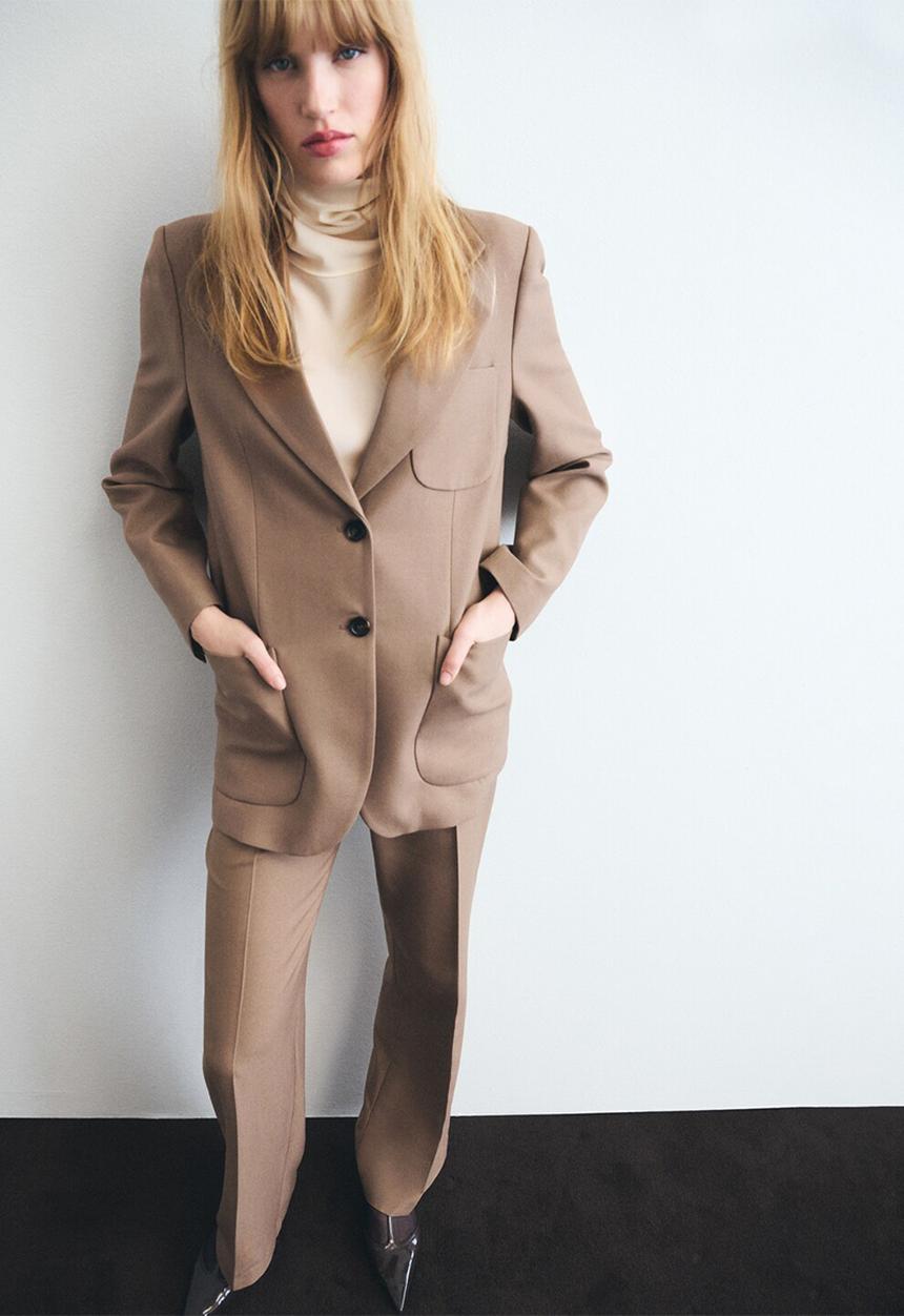 MANGO - Americana natalie - mid-beige