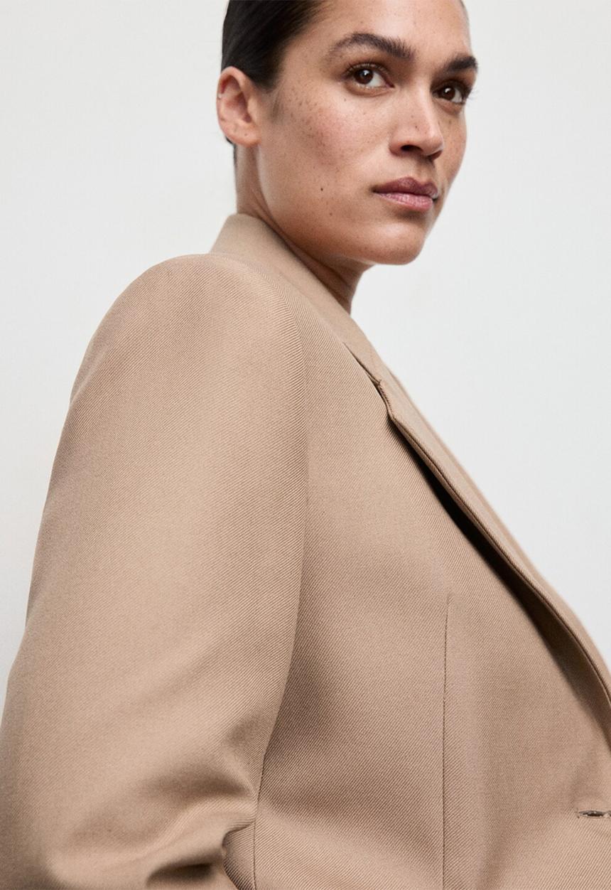 MANGO - Americana natalie - mid-beige