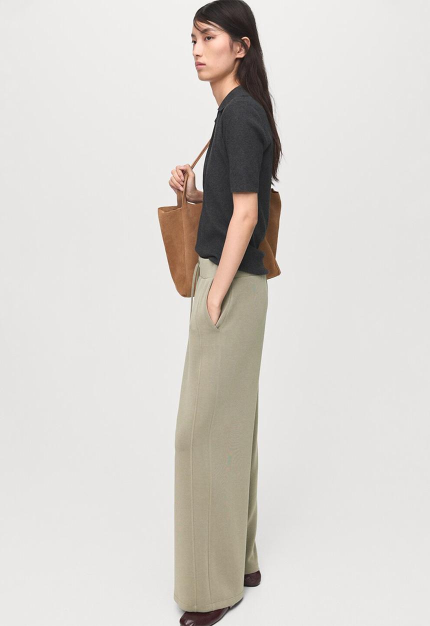 MANGO - Trousers nei - beige/ khaki