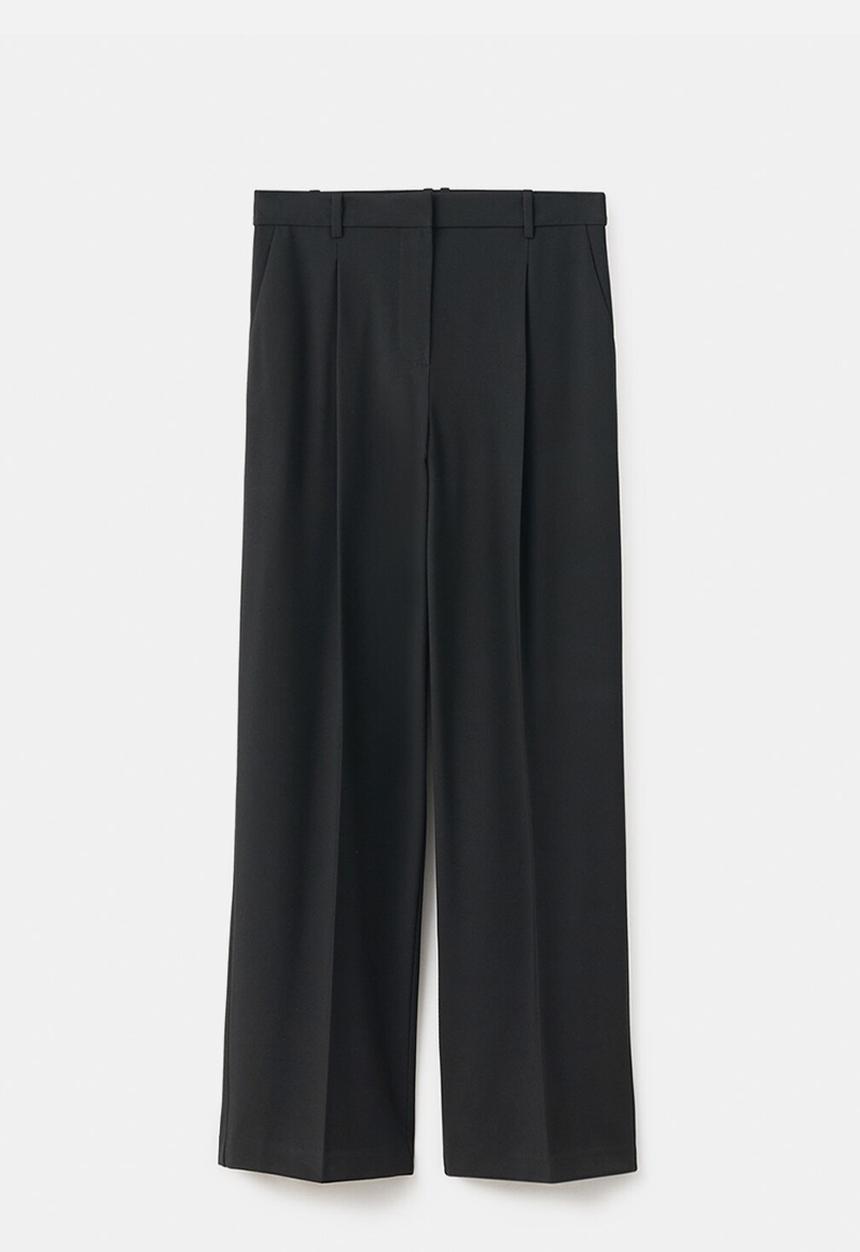 MANGO - Trousers gabo  -  black