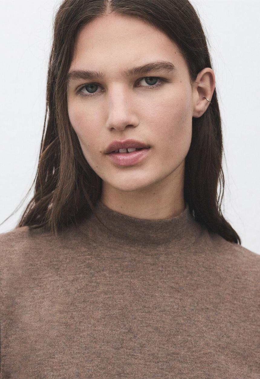 MANGO - Camiseta michi - light brown