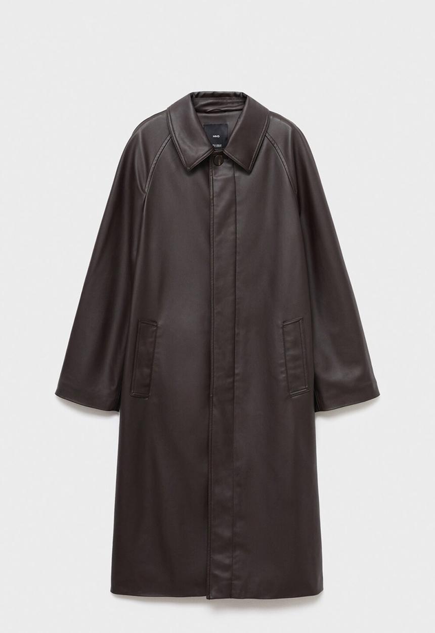 MANGO - Trench taylor - dark brown