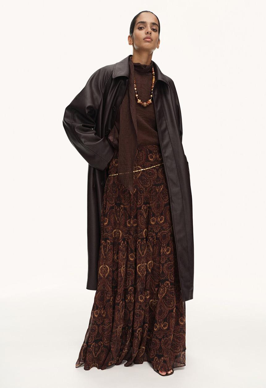 MANGO - Trench taylor - dark brown