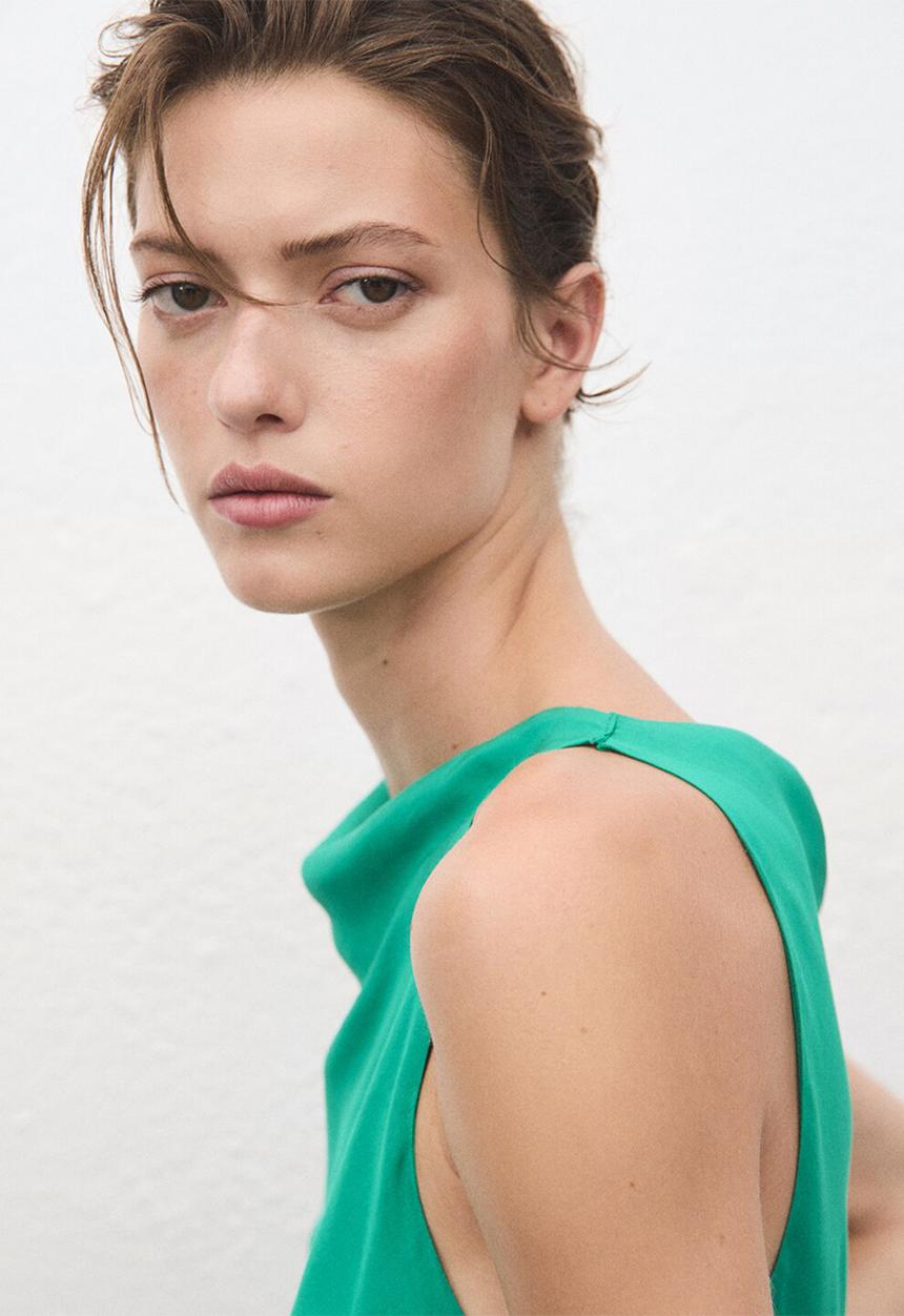 MANGO - Dress iria -  green
