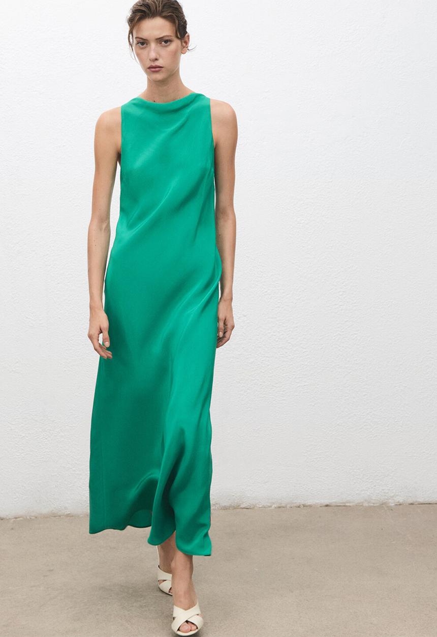 MANGO - Dress iria -  green