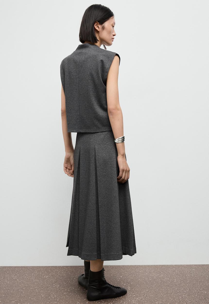 MANGO - Skirt clinto - grey