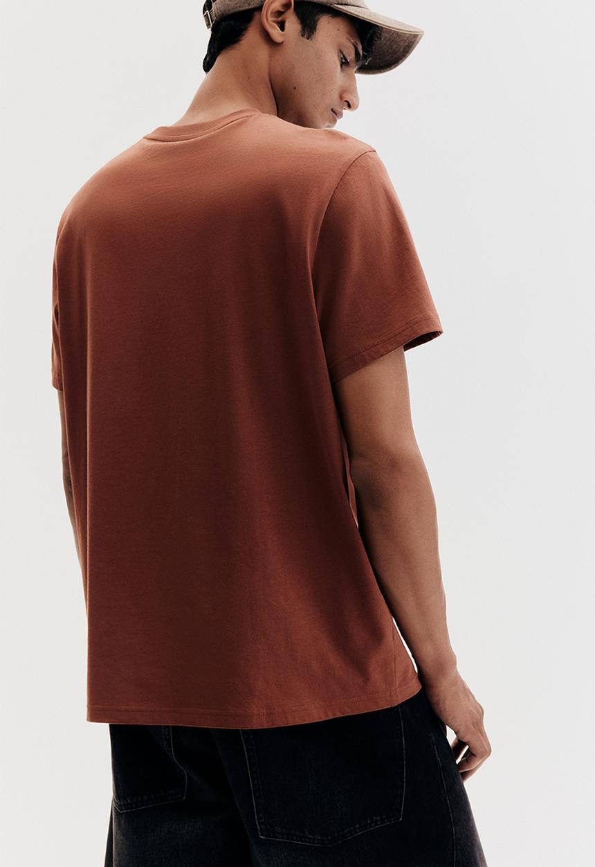 H&M - Regular fit T-shirt - dark orange