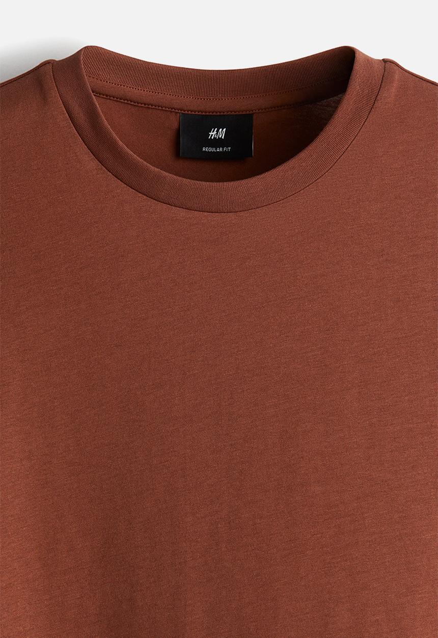 H&M - Regular fit T-shirt - dark orange