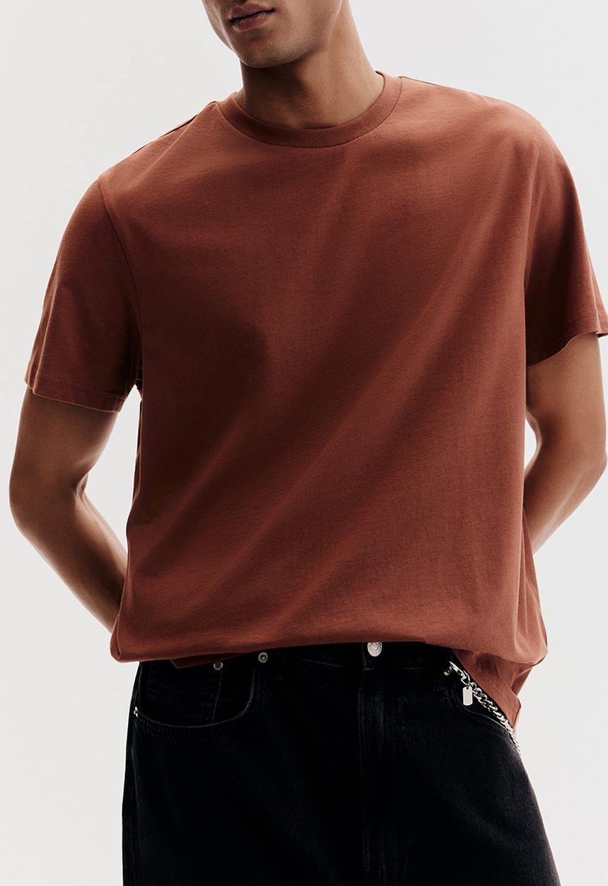H&M - Regular fit T-shirt - dark orange