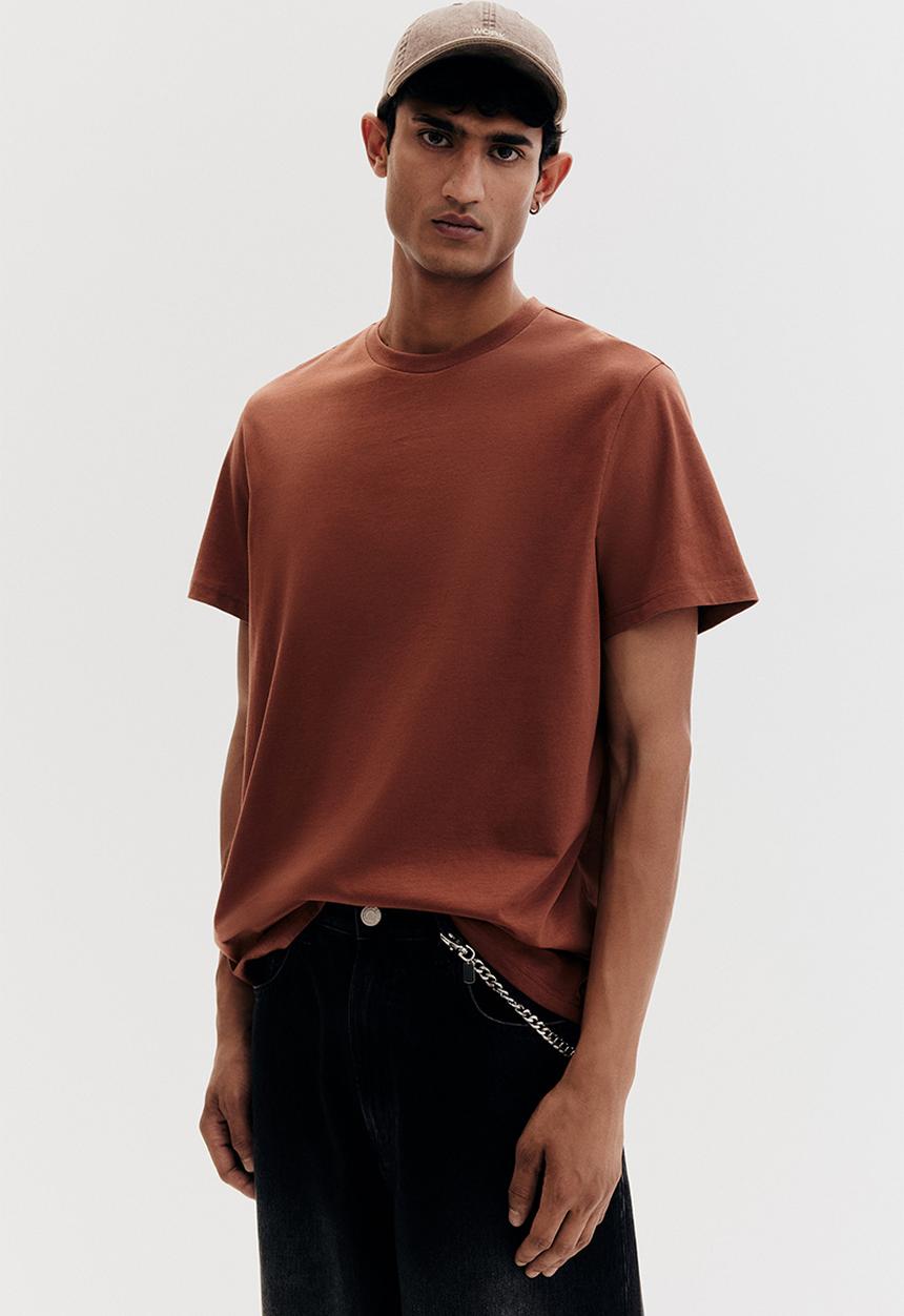 H&M - Regular fit T-shirt - dark orange