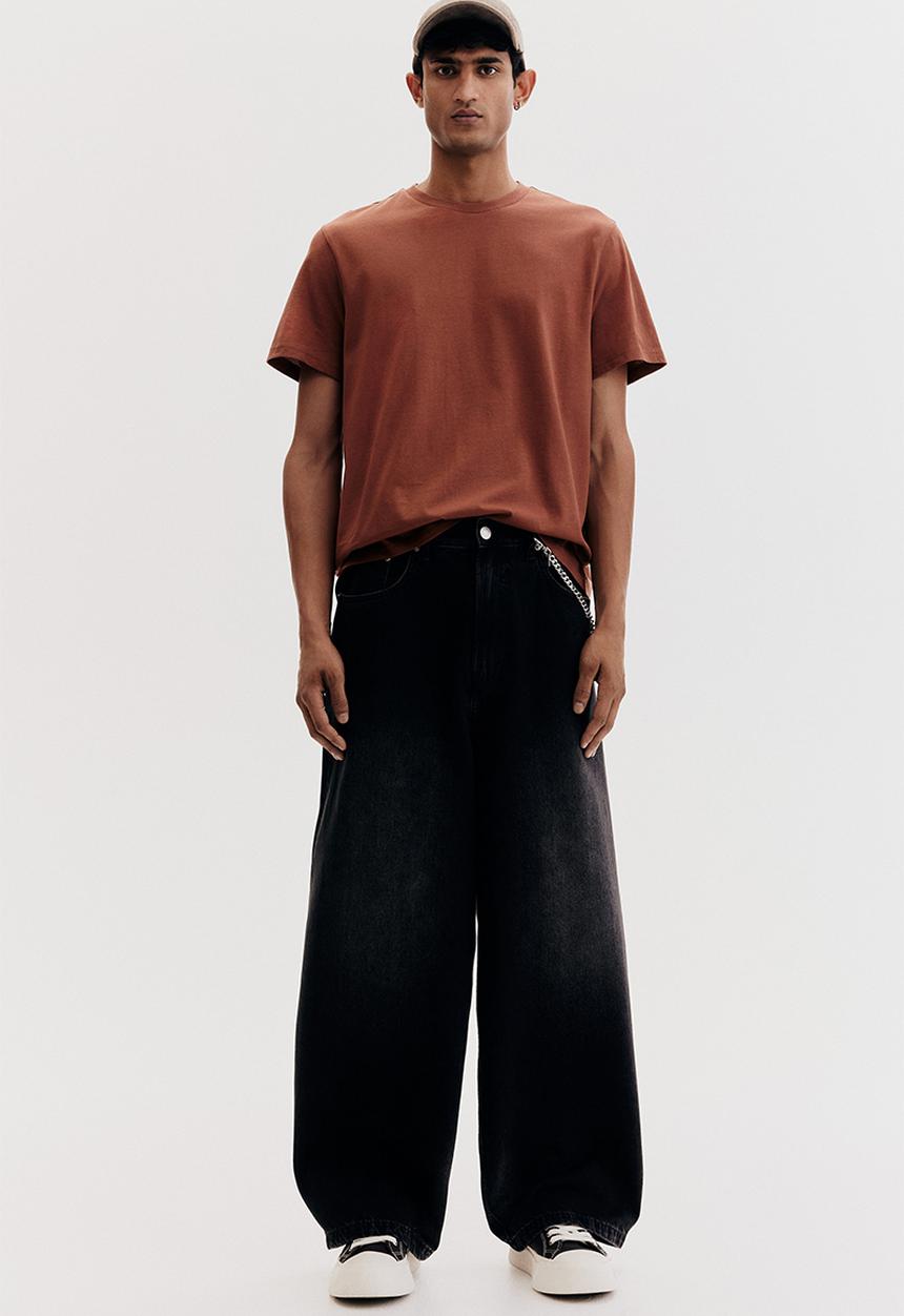 H&M - Regular fit T-shirt - dark orange