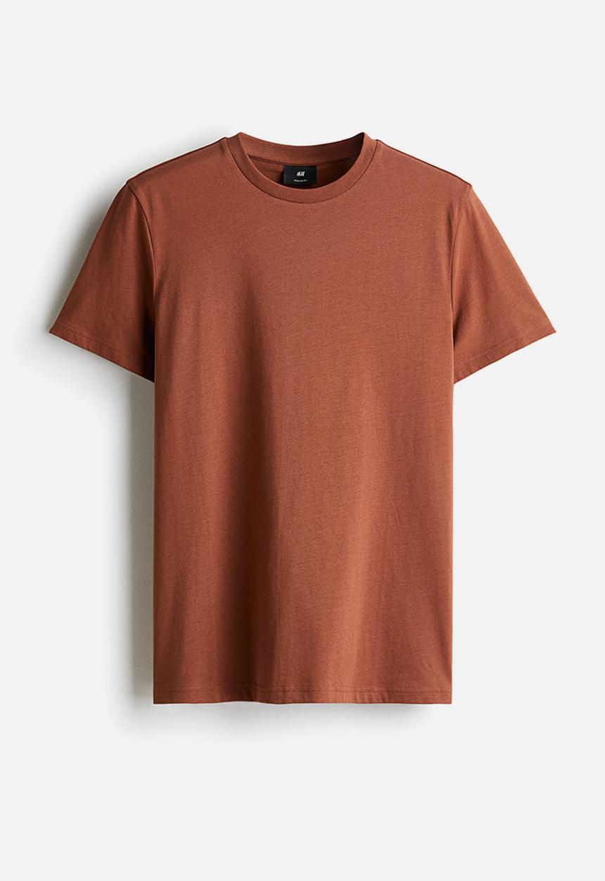 H&M - Regular fit T-shirt - dark orange