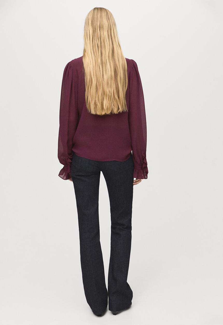 MANGO - Blouse bologna -  dark red