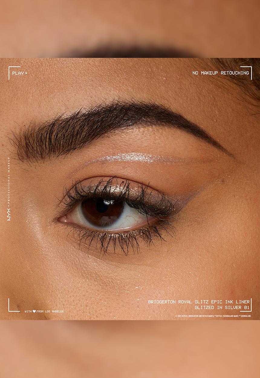 NYX Professional Makeup - Bridgerton Epic Ink Liner Glitz - Silver