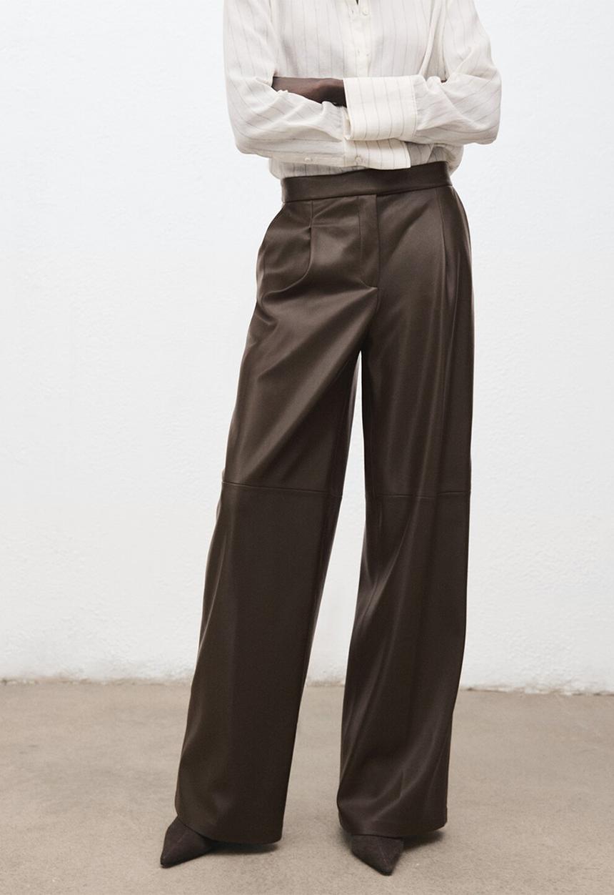 MANGO - Trousers riga - beige/ khaki
