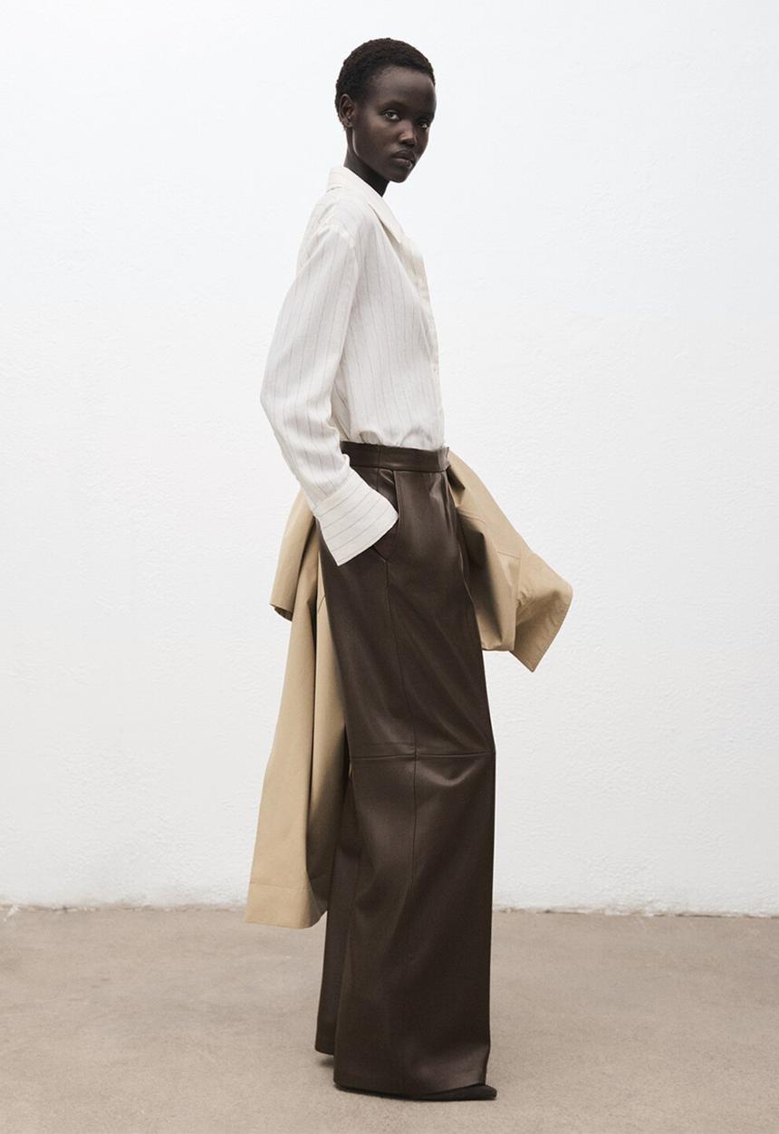 MANGO - Trousers riga - beige/ khaki