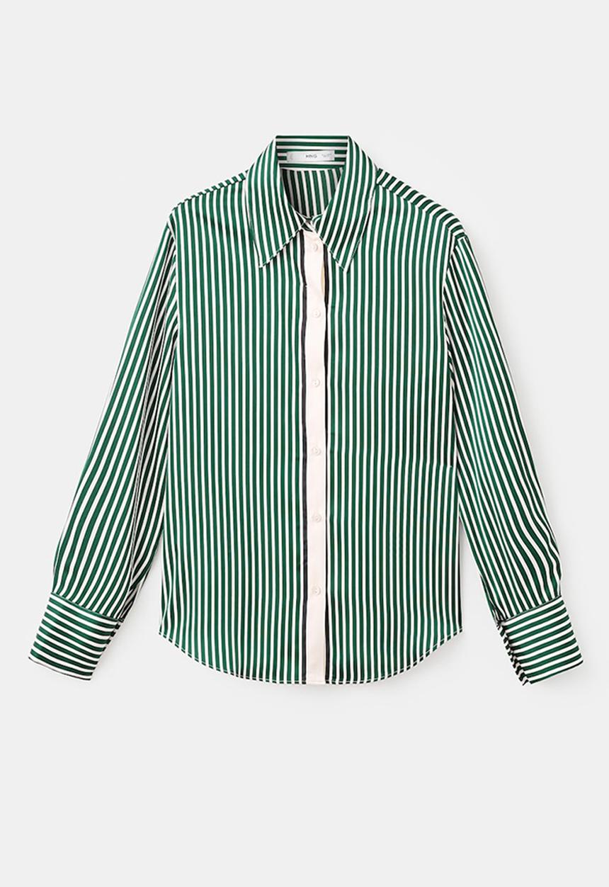 MANGO - Camisa margaret - green