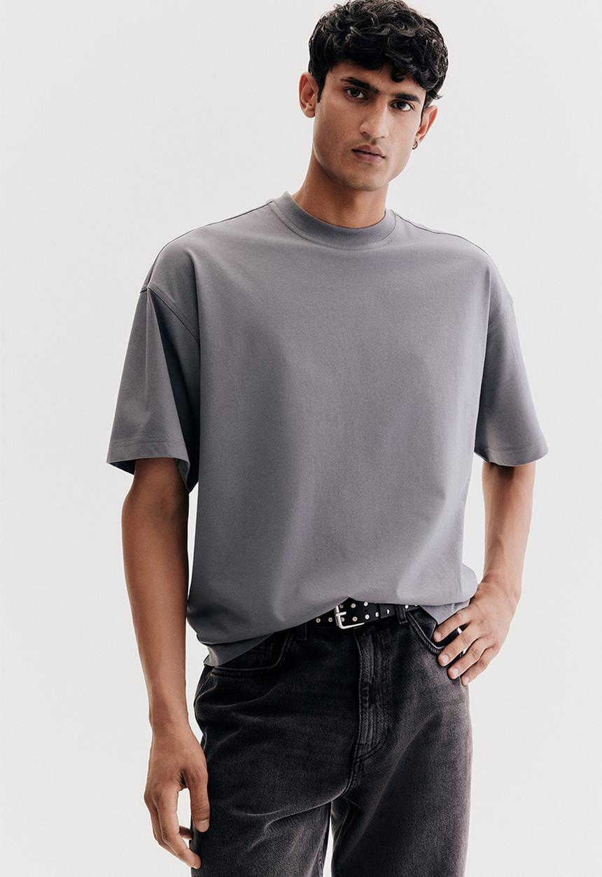H&M - Oversized fit T-shirt - dark grey