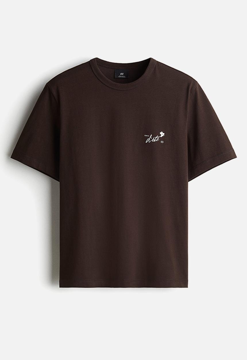H&M - Coolmax® regular fit T-shirt - brown/édition d'été 