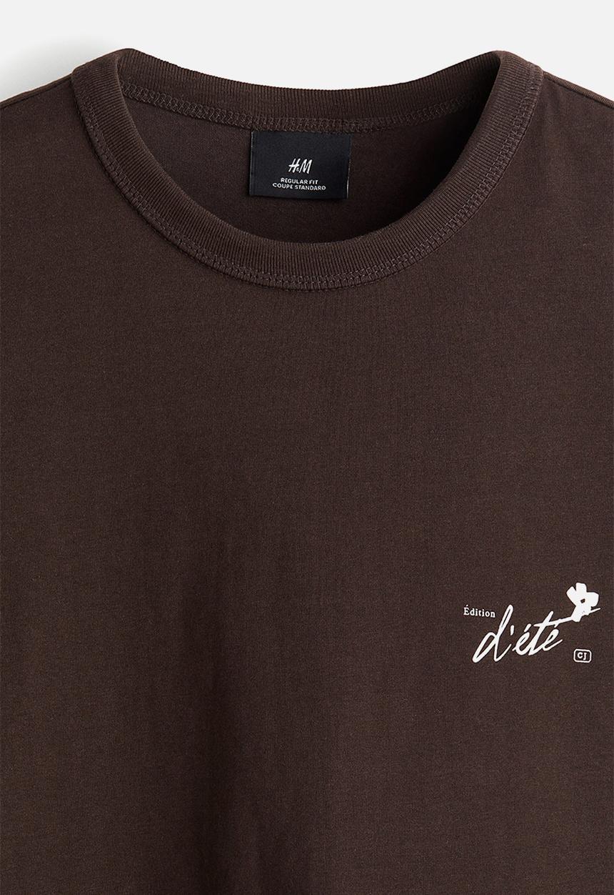 H&M - Coolmax® regular fit T-shirt - brown/édition d'été 