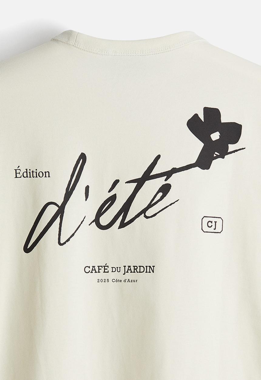 H&M - Coolmax® regular fit T-shirt - cream/édition d'été