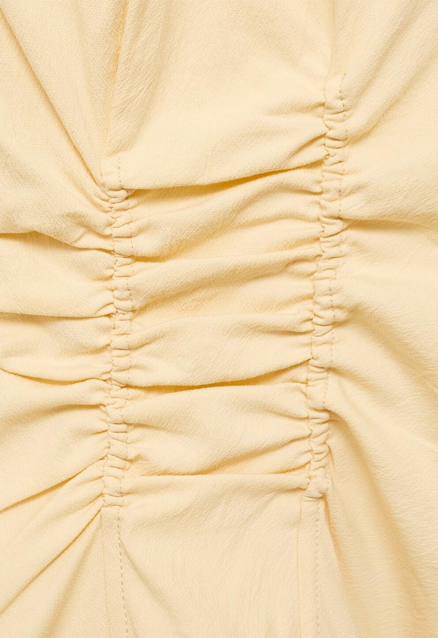 MANGO - Blouse Bracket - Light/Pastel Yellow