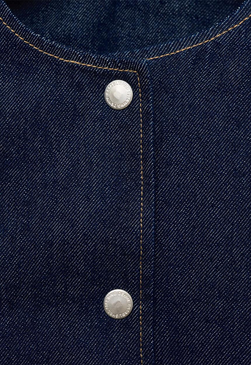 MANGO - Jacket peppa -  open blue