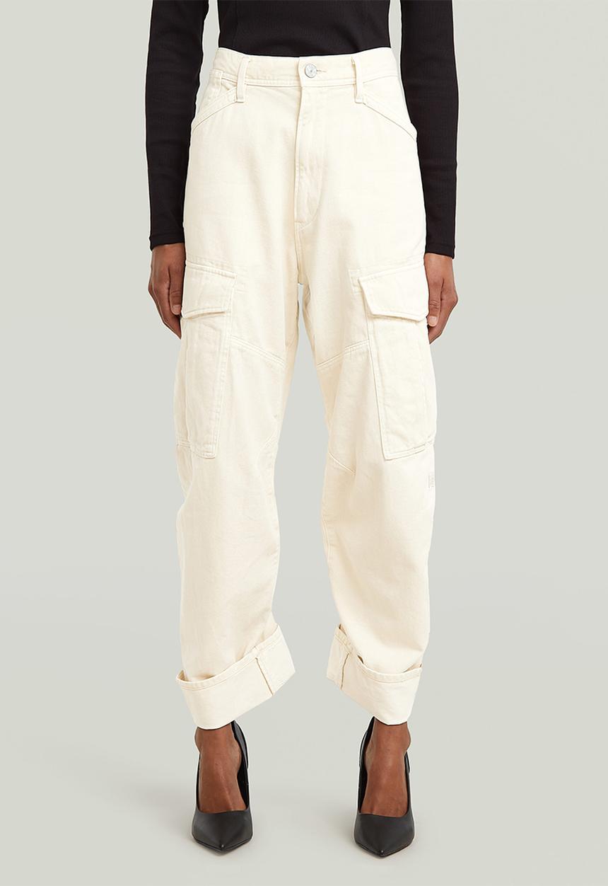 G-STAR - Cargo 3D boyfriend pants wmn - white