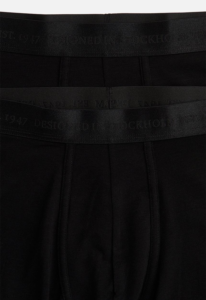 H&M - 2 Pack mid trunks with lycra® - black