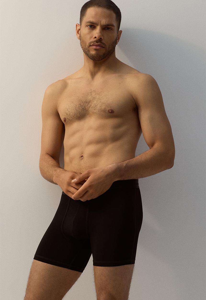 H&M - 2 Pack mid trunks with lycra® - black