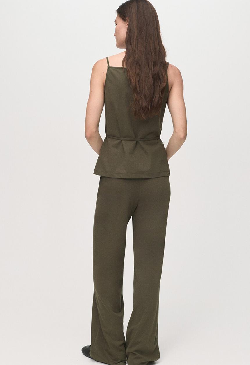MANGO - Top zoe - beige/ khaki