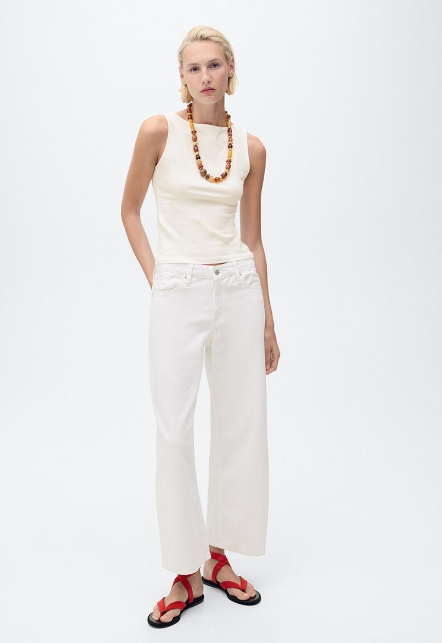 MANGO - Top Tecla - Light Beige