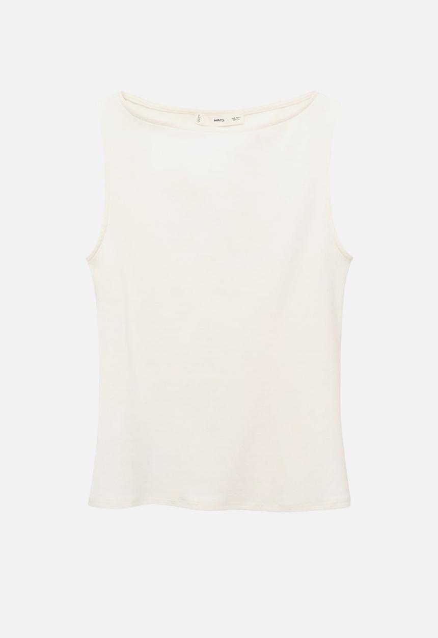 MANGO - Top Tecla - Light Beige