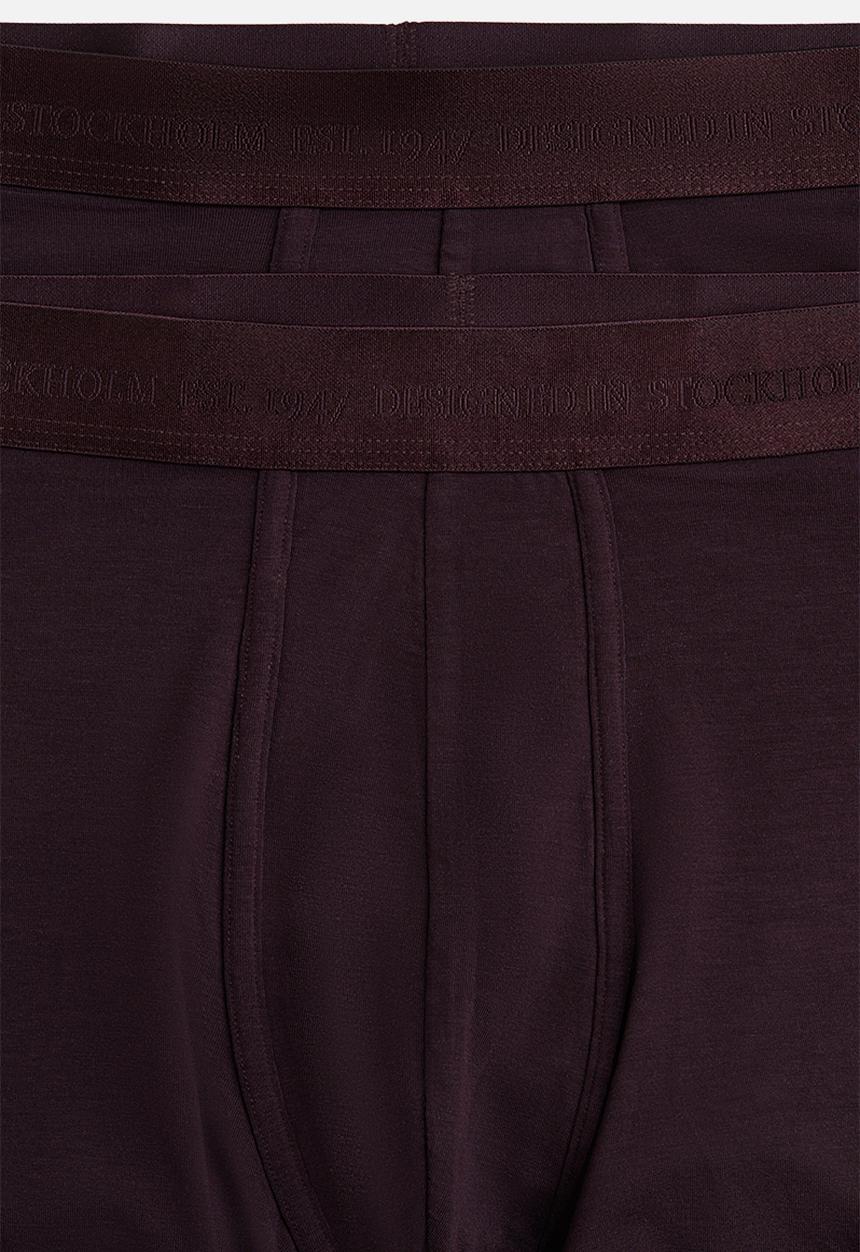 H&M - 2 Pack mid trunks with lycra® - burgundy