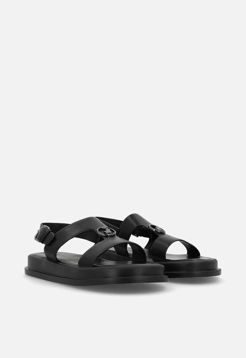 POLO - Moulded trim sandal  - black