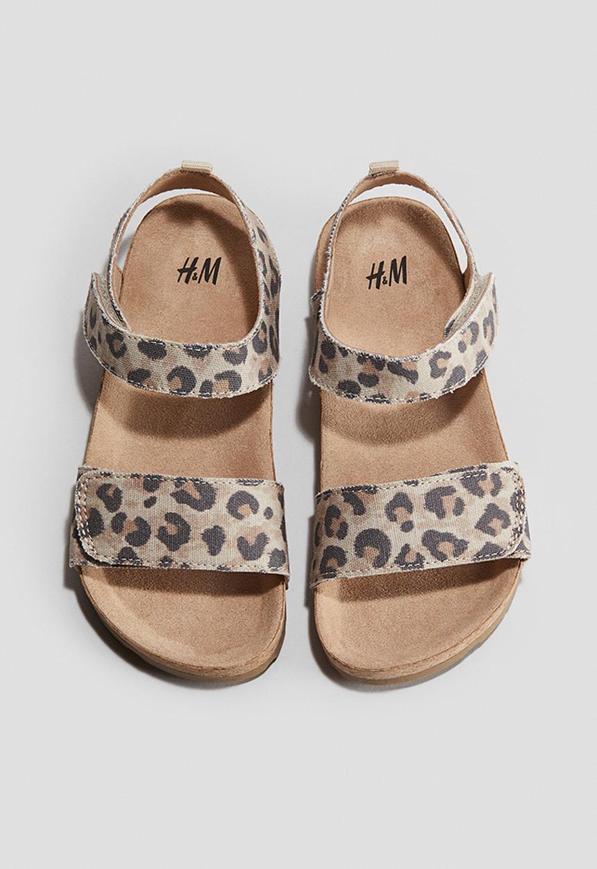 H&M - Ankle strap sandals - beige,multi