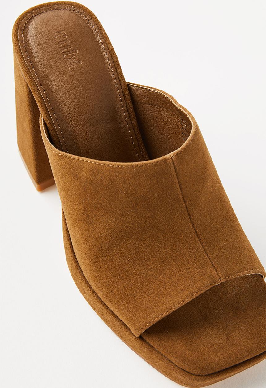 Cotton On - Scarlet block mule - tan micro