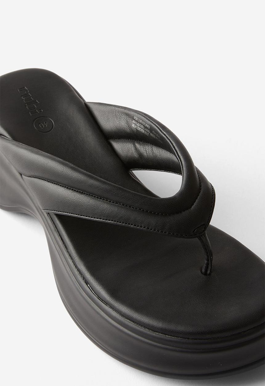 Cotton On - Skye flatform sandal - black