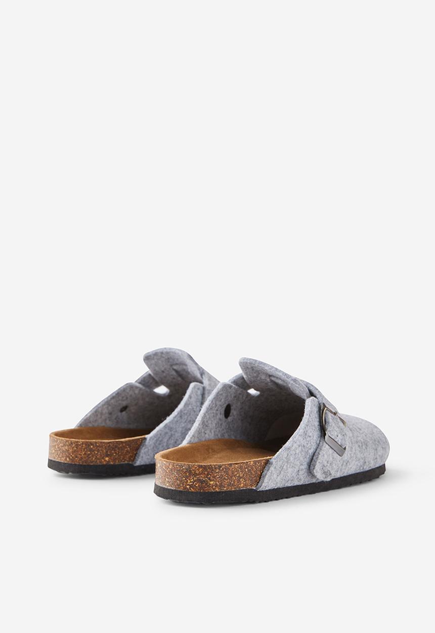 Cotton On - Rex buckle mule - light grey felt