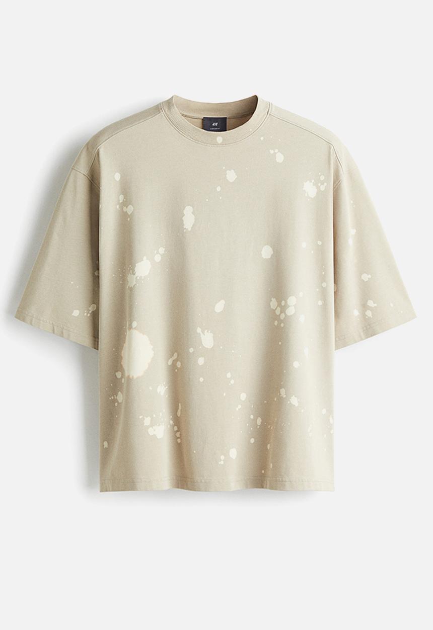 H&M - Oversized fit T-shirt - beige 