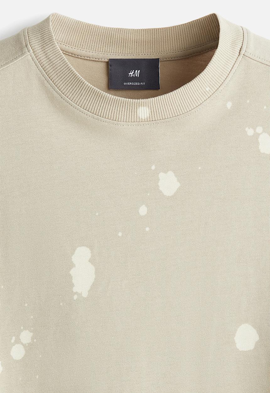 H&M - Oversized fit T-shirt - beige 