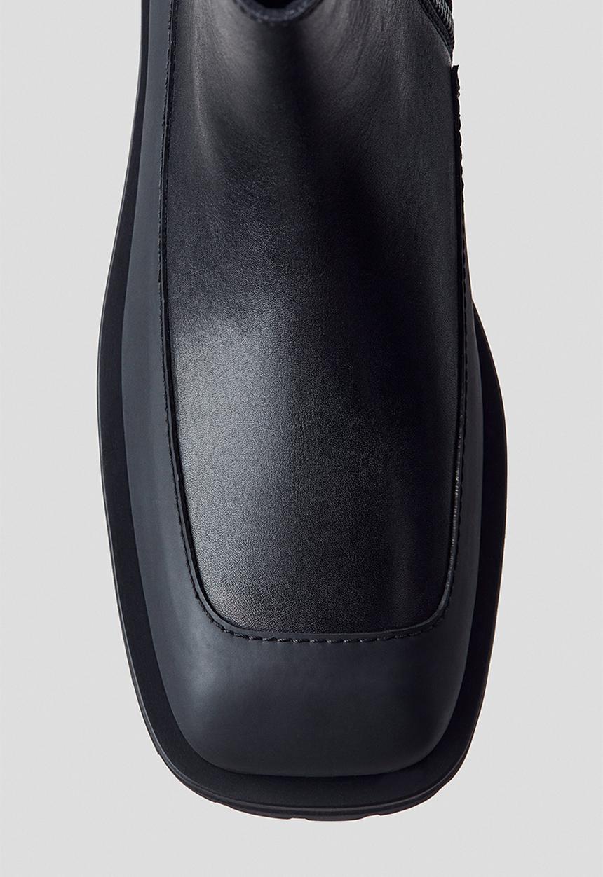 H&M - Leather boots - black
