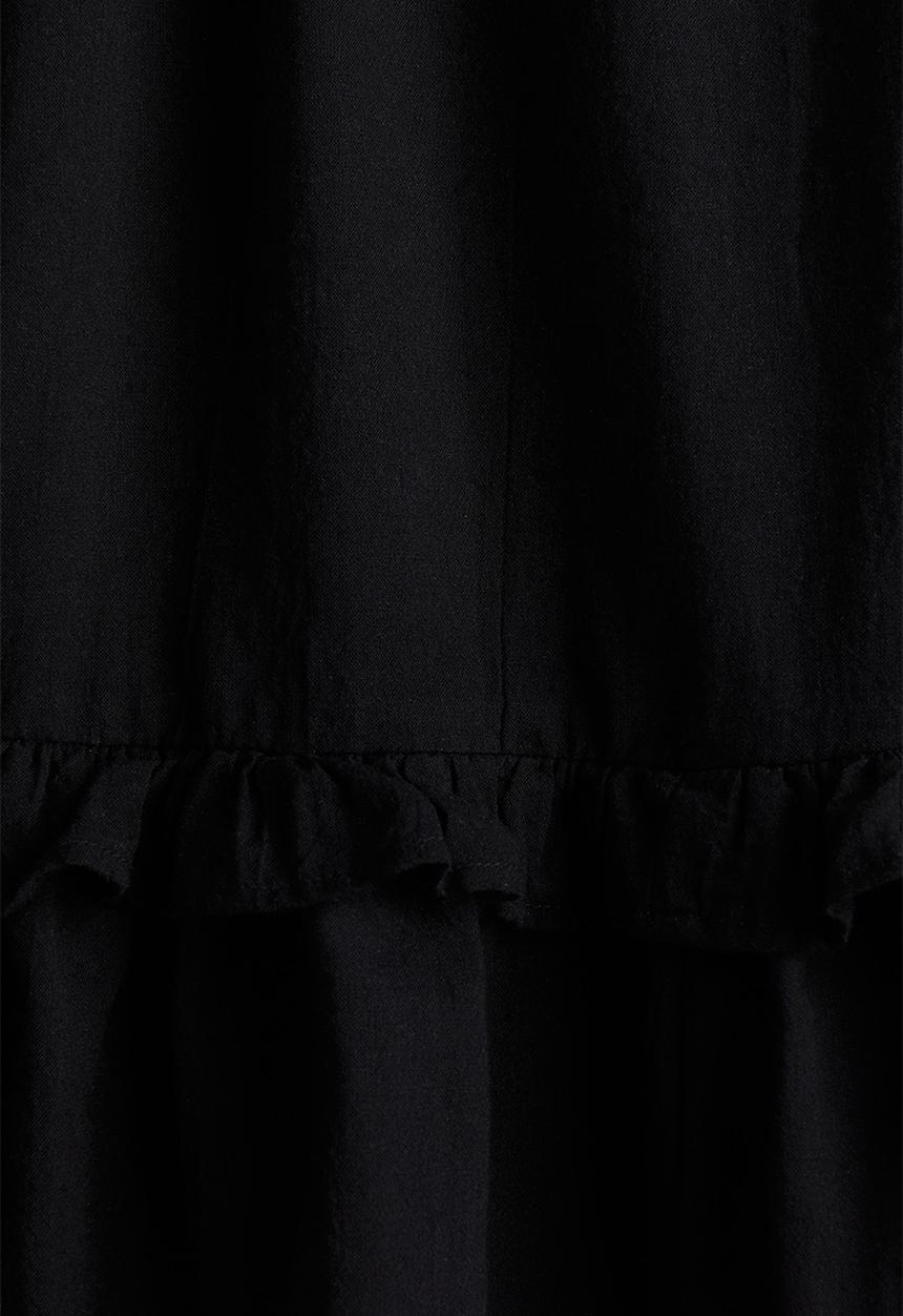 H&M - Cotton strappy dress - black flowers