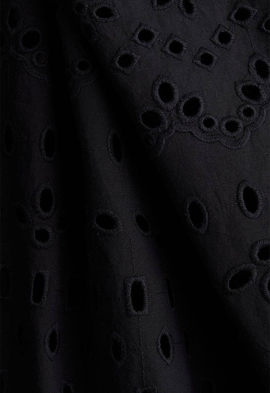H&M - Broderie anglaise skirt - black